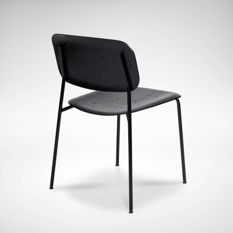 SILLA DE COMEDOR MADERA-Y-METAL NEGRO O´CONOR II