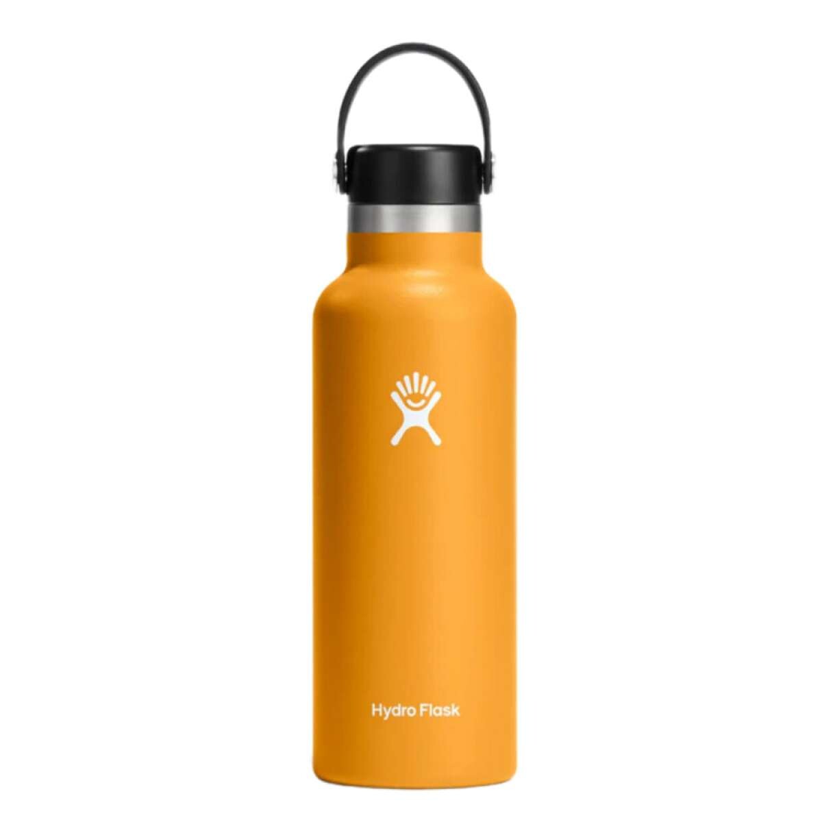 Botella Hydro Flask 20 Oz (0.53L) Wide Mouth W/ Flex Sip Lid - Naranja 