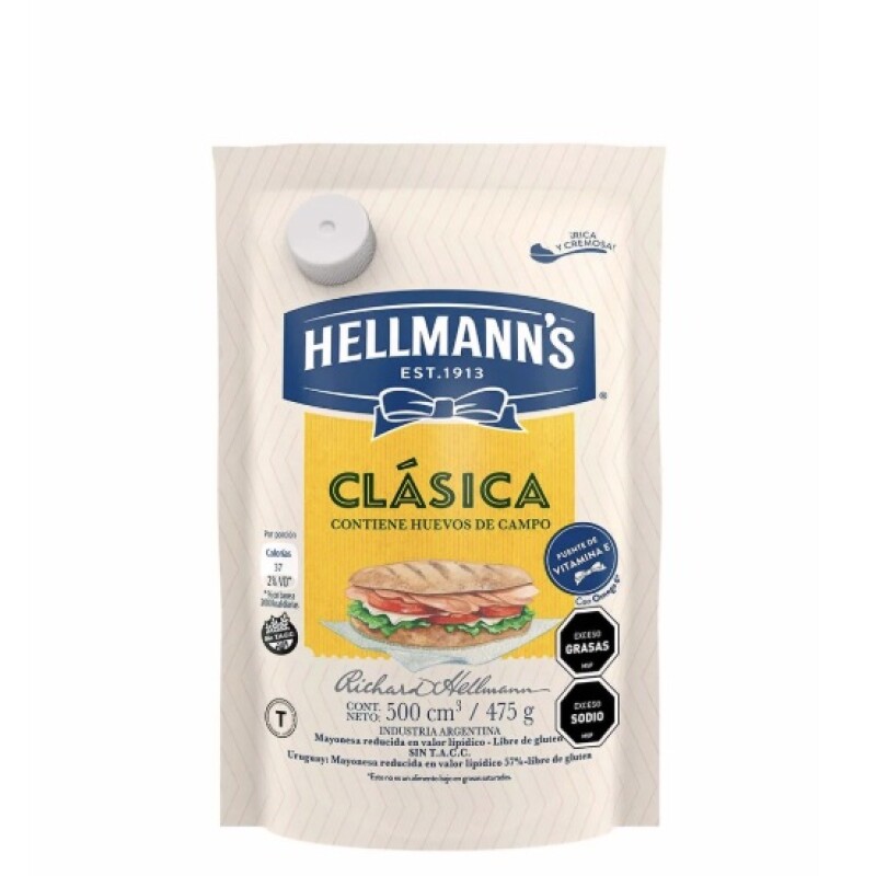 Mayonesa Hellmann's 500 ml Mayonesa Hellmann's 500 ml