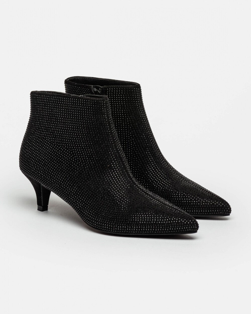 Bota Caña Baja Bright En Sintético Negro