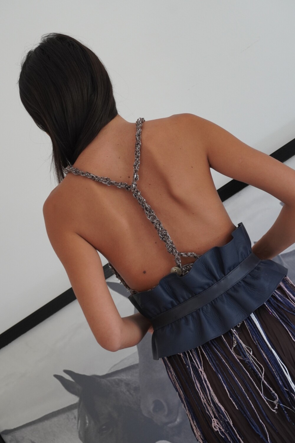 Rosette Belt Azul Marino