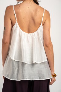 Top Con Volado Nácar