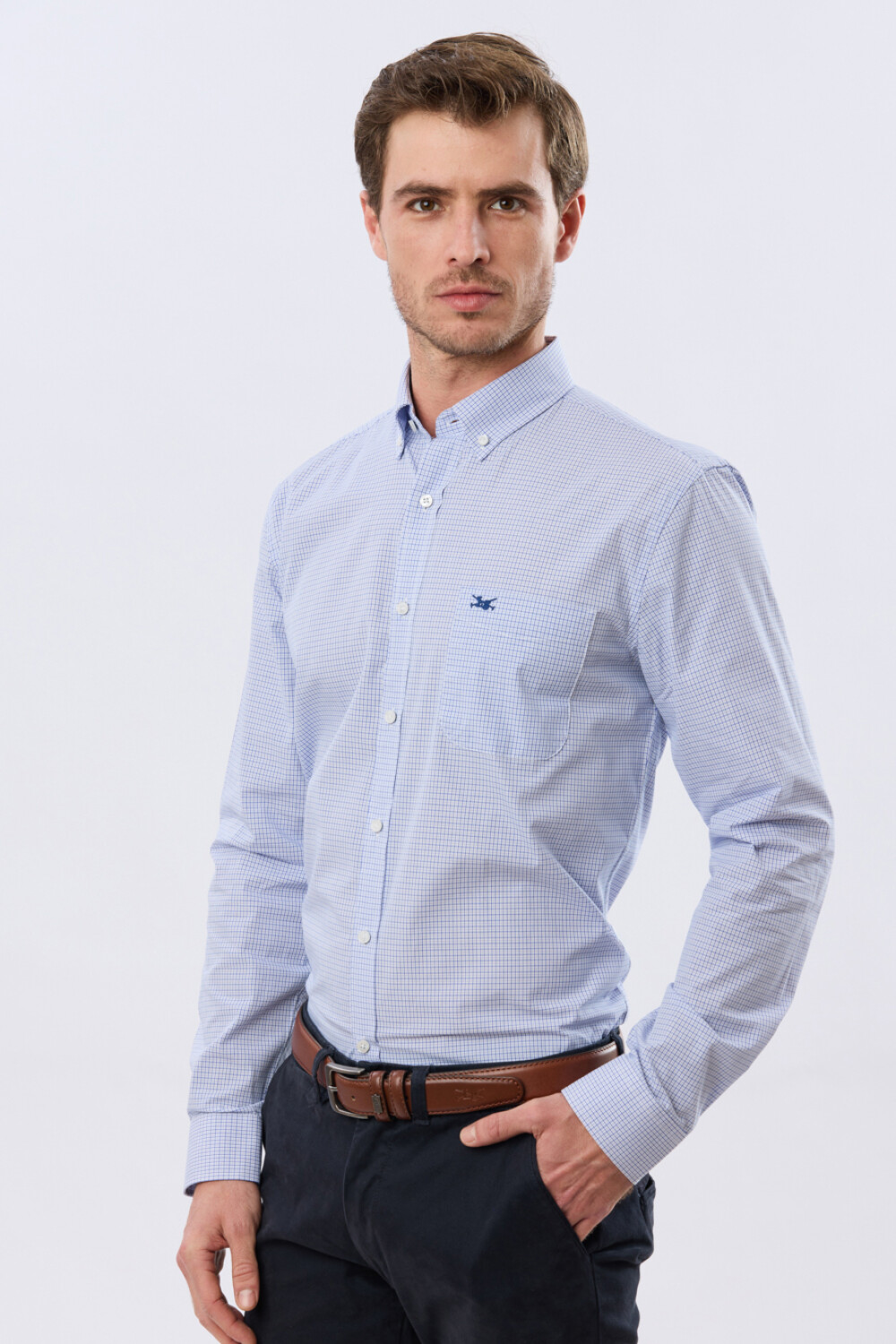 CAMISA CUADROS Azul