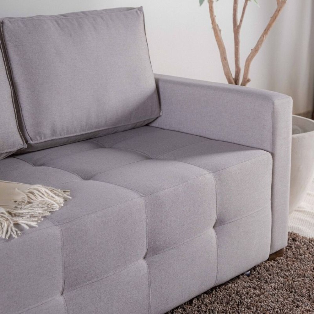 Sofá Cama Torres 2 Cuerpos Gris