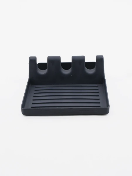 SOPORTE SILICONA CUCHARAS GRIS