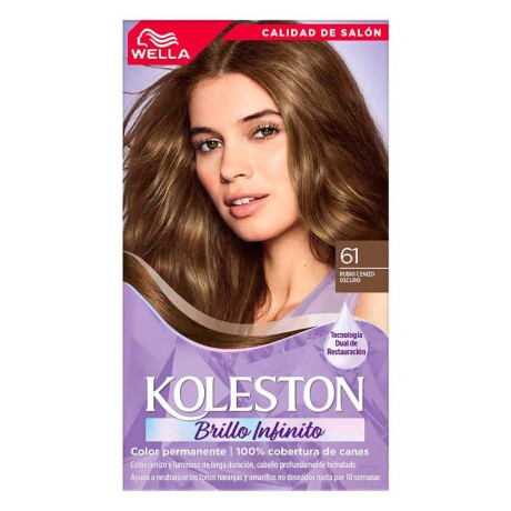 Tinta Wella N°61 Rubio Ceniza Oscuro Tinta Wella N°61 Rubio Ceniza Oscuro
