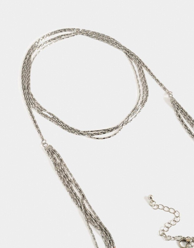 Collares Largos Espejos Collar Largo De Espejos - Plateado