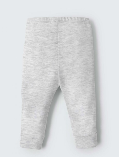 PANTALÓN DE BEBÉ CON PUÑO GRIS