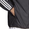 Campera Adidas Rompevientos Essentials 3 Rayas Negro