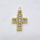 Cruz En Oro 18K amarillo Y brillantes 15 x 12 mm Cruz En Oro 18K amarillo Y brillantes 15 x 12 mm