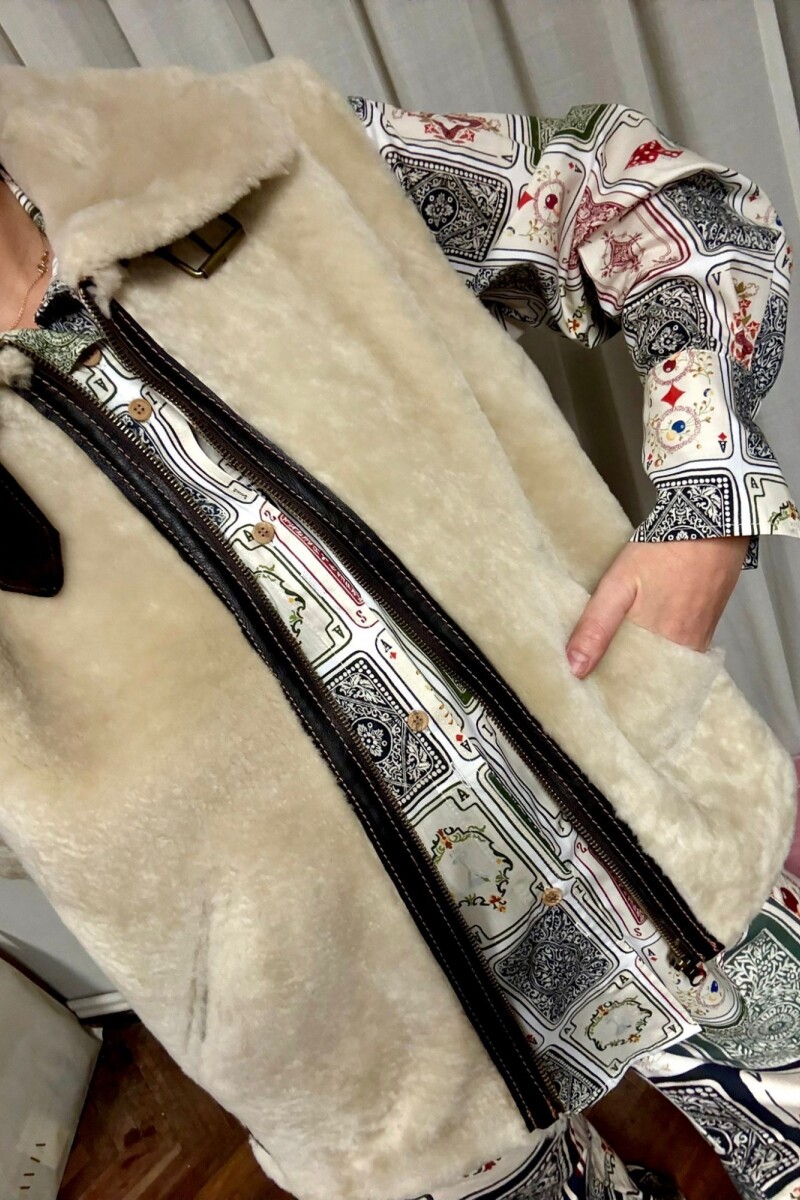 CHALECO EKO Fur Beige