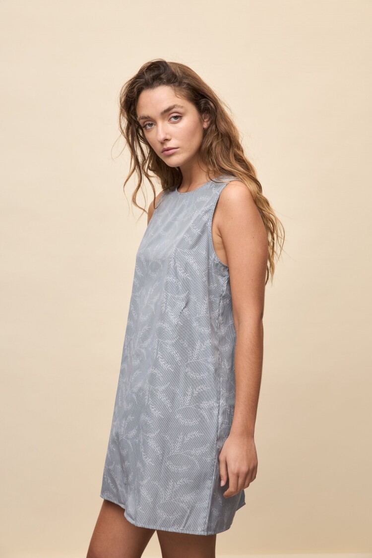 VESTIDO RUGA Negro/Blanco