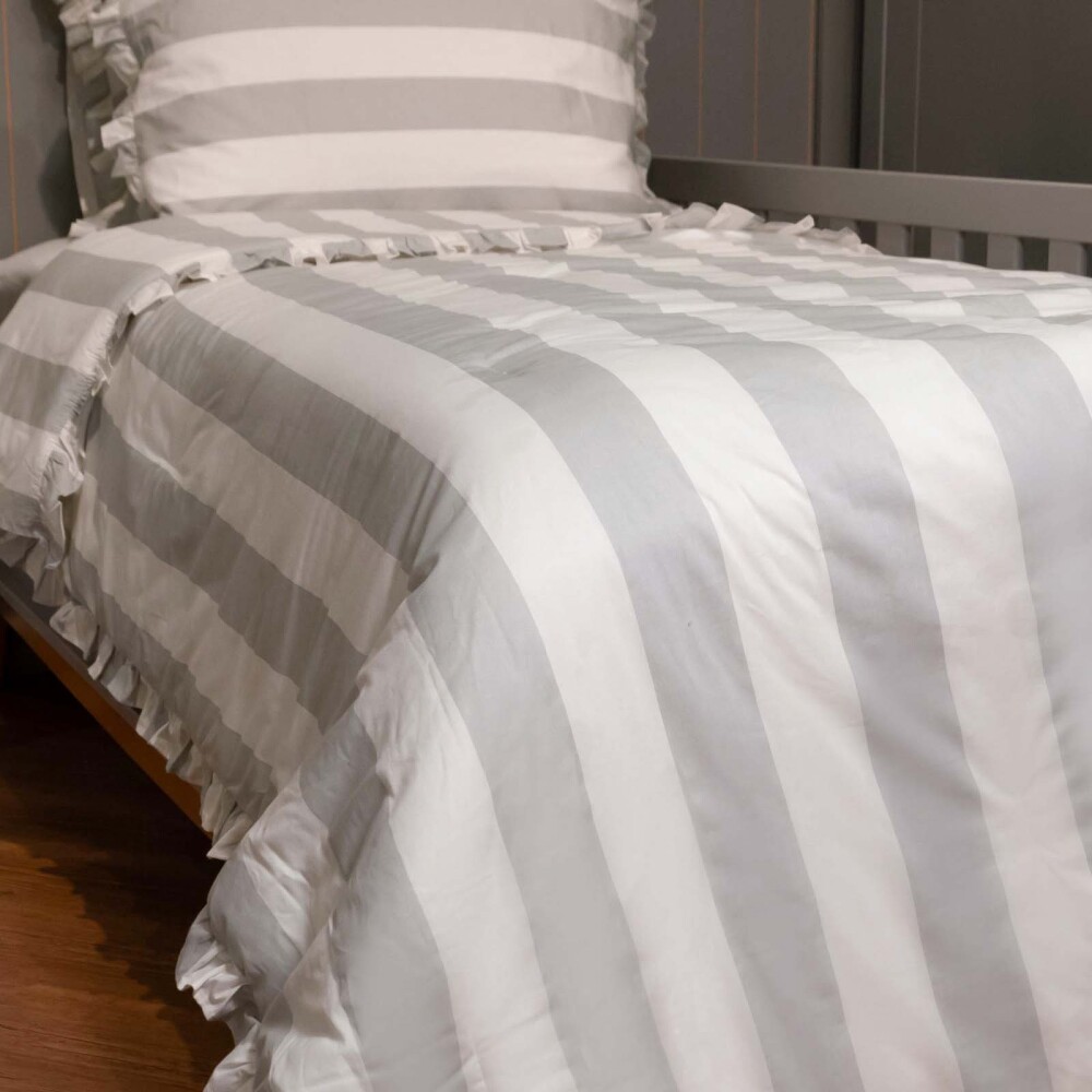 ACOLCHADO ALGODON NATURAL-BEIGE BIG STRIPES KIDS ARENA