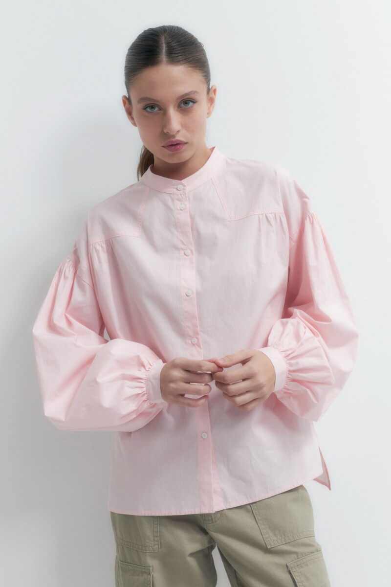 Camisa oversized rosa