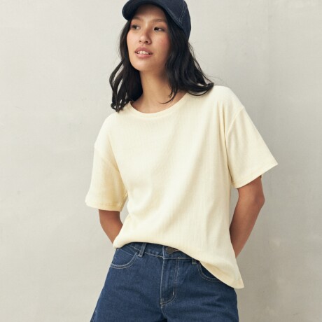 REMERA BASILE AMARILLO PASTEL