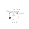 Tupper de vidrio hermético 2,4 Lts Blanco