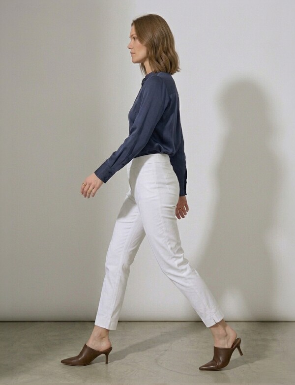 Pantalon Recto Modelador BLANCO