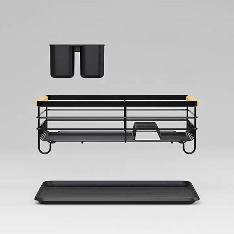 Escurridor de Platos Metálico con Base de Plástico 42cm x 32cm x 14cm Escurridor de Platos Metálico con Base de Plástico 42cm x 32cm x 14cm