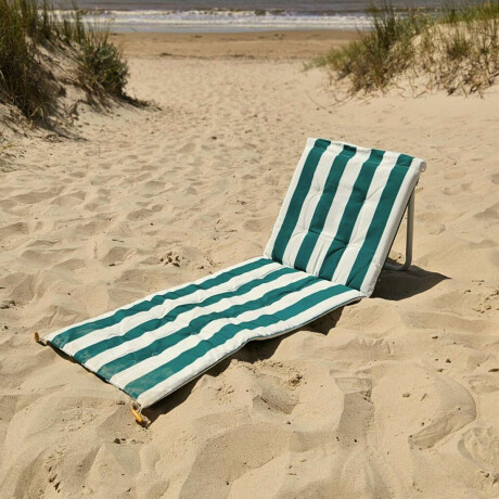 Reposera plegable y acolchada con correa Club Petates Verde