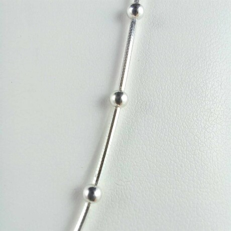 Cadena de plata 925 con bolitas, 45 cm.. Cadena de plata 925 con bolitas, 45 cm..