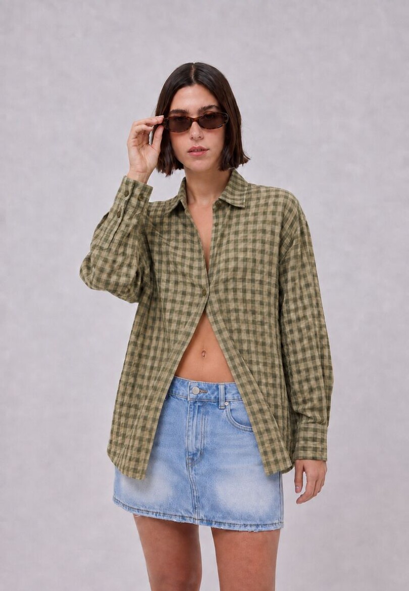 Camisa Cuadros Verde