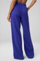 Pantalón Wide Leg Cozy Fleece Sweatpant Mujer Nightfall