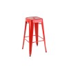 Taburete Tolix Hogar Pub Muebles Rojo