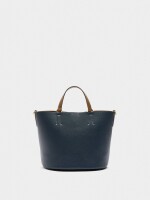 Bolso Tote Con Colgante azul-marino