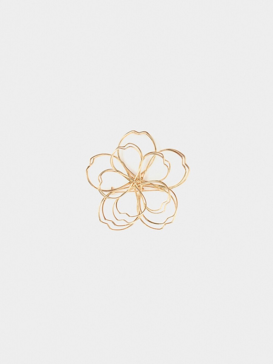Broche Flor dorado