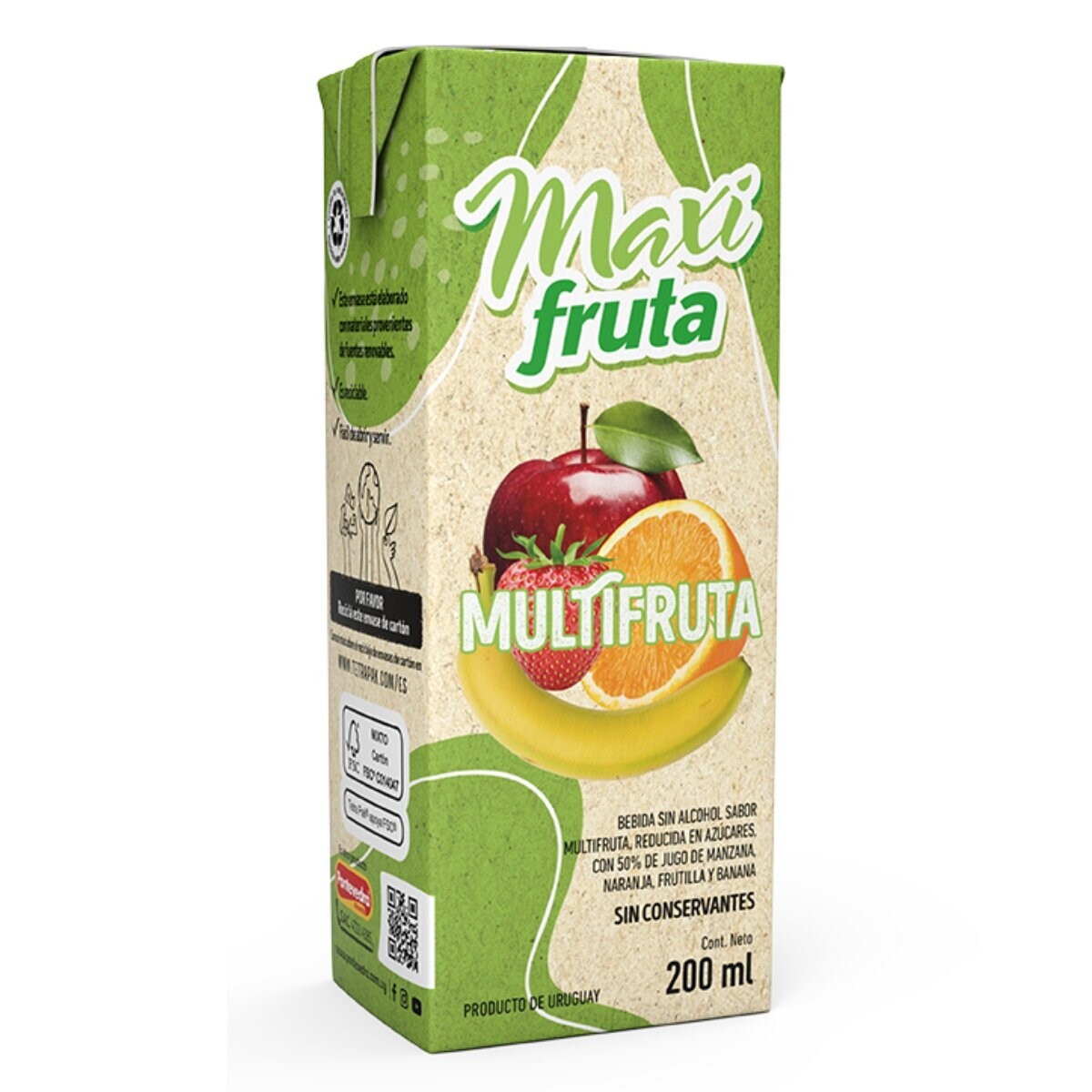 JUGO MULTIFRUTA MAXI FRUTA 200ML 