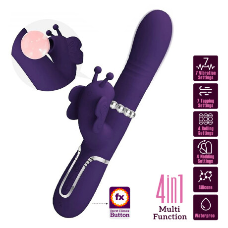 Vibrador 4 en 1 Twinkled Tenderness Pretty Love Violeta