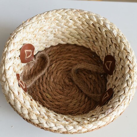 Canasto Seagrass 38 cm Marron