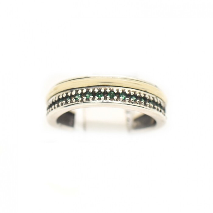 Anillo en Oro y Plata 925 con Zirconias Anillo en Oro y Plata 925 con Zirconias