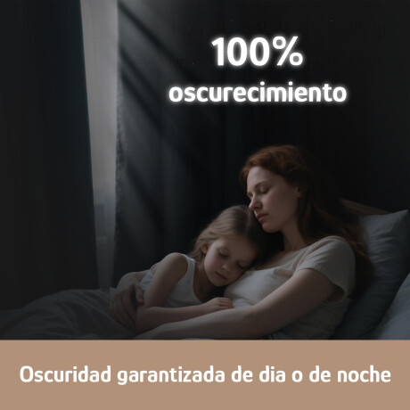 Set X2 Cortinas Blackout 140x230cm Bloquea Luz Ambientes Beige