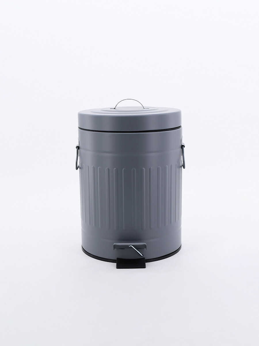 PAPELERA CON PEDAL - GRIS 