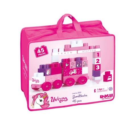 Juego de Encastre Dolu Mega Block Unicornio 45 Piezas 001