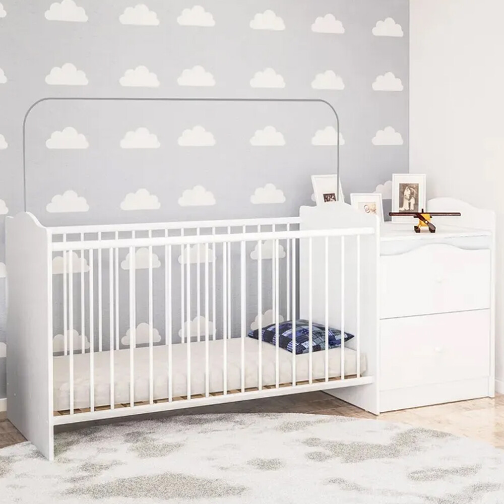 Combo infantil: Cuna + Colchón Diseño niña