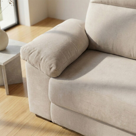 Sofá Owen - Tela Microfibra - 2 cuerpos 12072 (Beige)