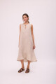 VESTIDO POLK LONG Beige