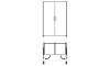 Sistema corredizo Finetta p/ 2 puertas 408.45.010 Sistema Corredizo Finetta P/ 2 Puertas 408.45.010