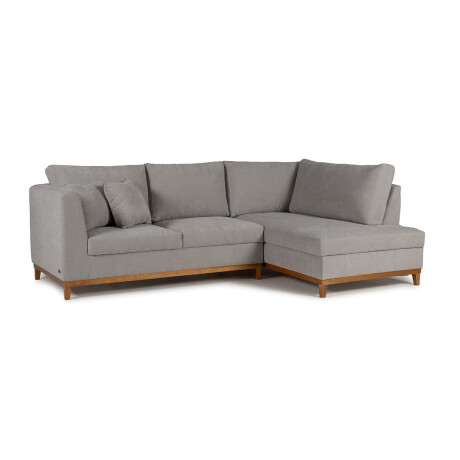 Rinconera Belfast - Tela Microfibra - Chaise derecho 2228 (Gris)