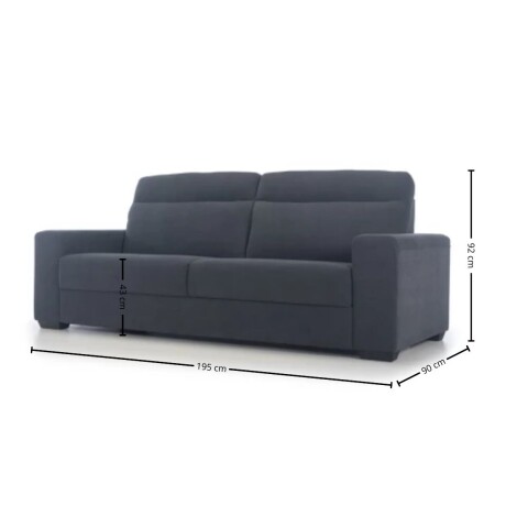 Sofá Polo - Tela Aquaclean Sustentable - 2,5 cuerpos A fabricar
