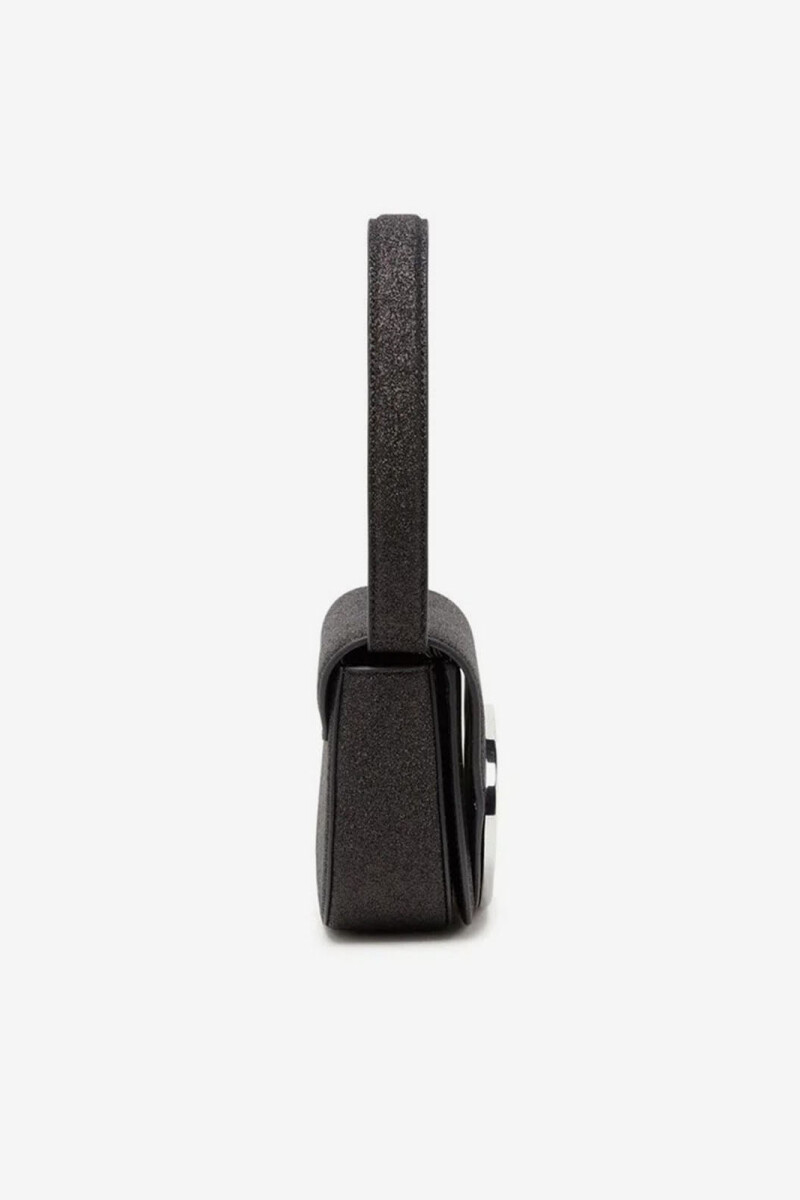 BOLSO 1DR TEJIDO BRILLANTE Negro