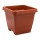MACETA CUADRADA "PLASMONT" 18 LT TERRACOTA
