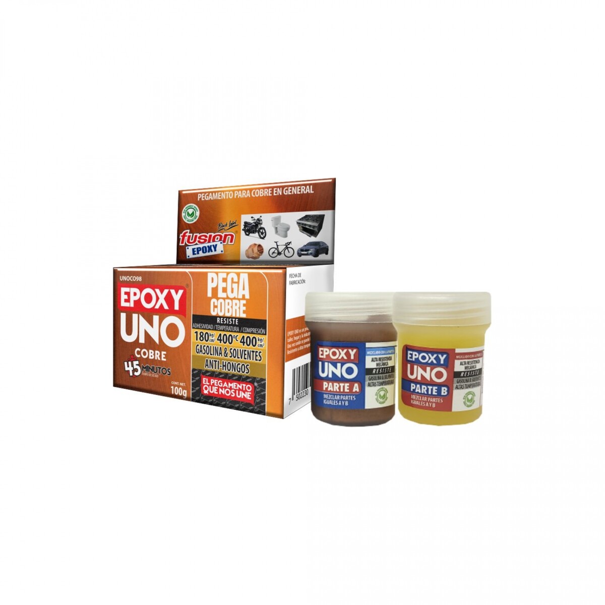Epoxy Uno Cobre 100g Kit 