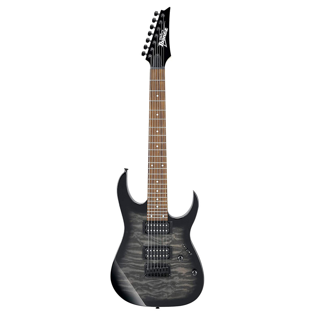 Guitarra Eléctrica 7 Cuerdas Ibanez Grg7221qa Negro 