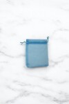 Bolsa organza 8x11 cm. TURQUESA