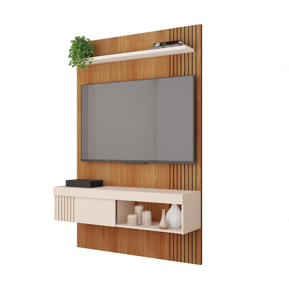 RACK TV PANEL JADE 1.2 COLOR FREIJO/OFF WHITE Rack Tv Panel Jade 1.2 Color Freijo/off White