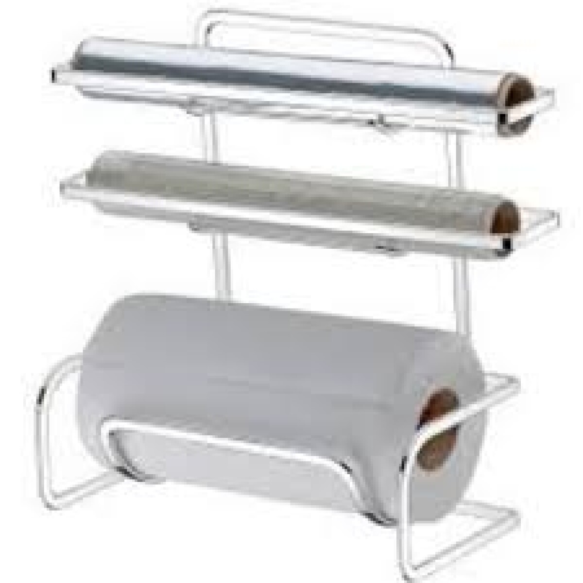Soporte P/Rollo Triple acero inox. 