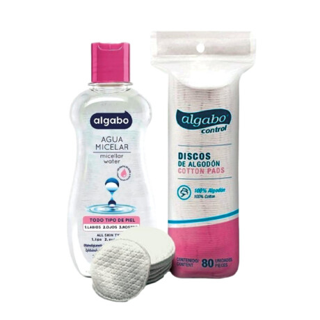 PACK ALGABO AGUA MICELAR+DISCOS DESMAQUILLANTE PACK ALGABO AGUA MICELAR+DISCOS DESMAQUILLANTE